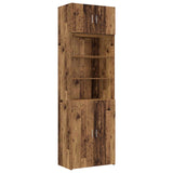 Storage Cabinet with Shelves Old Wood 70 x 42.5 x 225 cm 3446667
