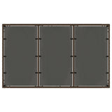 Garden Table with Glass Top Brown 150x90x75 cm Poly Rattan 365590