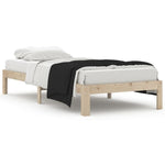 Bed Frame without Mattress Solid Wood Pine 90x200cm 810350