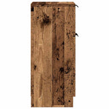 Sideboards 2 pcs Old Wood 30x30x70 cm Engineered Wood 856952