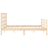 Bed Frame without Mattress 160x200 cm Solid Wood 3193996