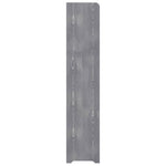 ZNTS Shoe Rack Grey 90x24x117 cm Engineered Wood 327356