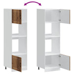 Oven Cabinets 2 pcs Lucca Old Wood Engineered Wood 3315049