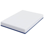 Mattress White and Blue 140 x 200 cm Gel Memory Foam 4106342