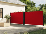 Retractable Side Awning Red 160x600 cm 4004627