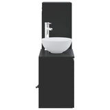 Bathroom Furniture Set 2 pcs Black 33 x 34.5 x 100 cm 3406114