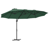 Umbrella Green 372 x 198 x 243 cm Polyester and Aluminium 42003376