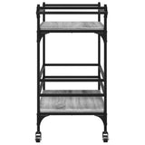 Kitchen Trolley Grey Sonoma 82x40x78.5 cm Engineered Wood 842364