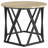 Nesting Side Table 3 pcs Sonoma Oak Engineered Wood and Steel 868256