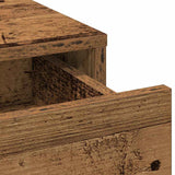 Dressing Table Set with Drawer 3 pcs Old Wood Engineered Wood 3334297