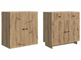 Cabinet Set 2 pcs 66 x 34.5 x 90 cm Engineered Wood 3416411