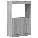 Highboard Grey Sonoma 63x33x100 cm Engineered Wood 855102
