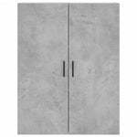 Highboard Concrete Grey 69.5x34x180 cm Engineered Wood 3195695