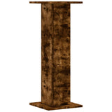 Speaker Stands 2 pcs Smoked Oak 30x30x80 cm Engineered Wood 852667