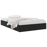 Storage Bed with Mattress Black 120 x 200 cm Velvet 3370090