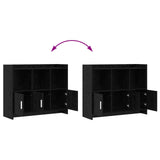 Sideboard Black Oak 98.5 x 33 x 80 cm Engineered Wood 8011140