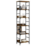 Bookshelf Smoked Oak 50x33x188.5 cm Engineered Wood 835281
