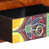 Wall-mounted TV Cabinet Multicolour 90x30x30 Solid Wood Acacia 4016504