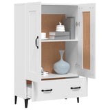 Highboard White 70x31x115 cm Engineered Wood 812573