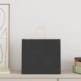 Paper Bags 250 pcs with Handles Black 32x22x28 cm 4101652