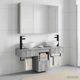 Bathroom Cabinet Set 4 pcs Grey Sonoma Engineered Wood 3406268
