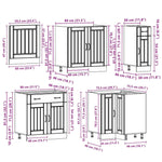 ZNTS 11 Piece Kitchen Cabinet Set Lucca White Engineered Wood 3314921