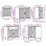 11 Piece Kitchen Cabinet Set Lucca White Engineered Wood 3314921
