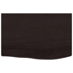 Bathroom Countertop Dark Brown 60x40x cm Treated Solid Wood 3156202