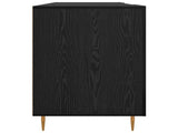 Desk with Shelf Black oak 140 x 50 x 75 cm Engineered wood 879527