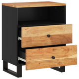 Bedside Cabinet 50x33x62 cm Solid Wood Acacia&Engineered Wood 350665