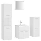 Bathroom Furniture Set White Engineered Wood 3071351