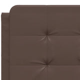 Bed Frame without Mattress "Zadar" Brown 120x200 cm Faux Leather 3208172