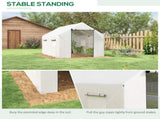 Polyethylene Walk-in Polytunnel Greenhouse, 2 x 3, White T3398P323778