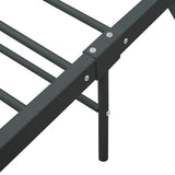 Bed Frame Grey Metal Super King Tough Bed Frame Rectangular 284684