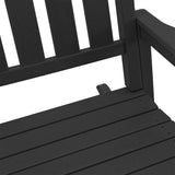 Garden Rocking Chair Black 92 x 70 x 108cm HDPE 42006615