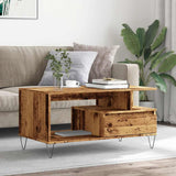 Coffee Table Old Wood 90x49x45 cm Engineered Wood 857452