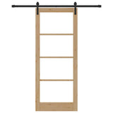 Sliding Door ORKDAL Natural and Black 86 x 211 cm 3331837