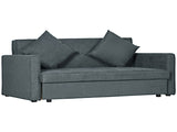 2 Seater Sofa Bed, Convertible Bed Settee, Modern Velvet Loveseat Sofa Couch with 2 Cushions, Hidden T3398P377939