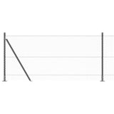 Welded Wire Fence with Concrete Base 25 x 0.8 m 3353654