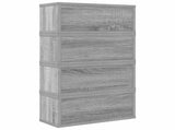 CD Storage Rack 4 pcs Grey Sonoma 40 x 17 x 17 cm 8012723