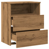 ZNTS Bedside Cabinet Artisan Oak 50x32x60cm Engineered Wood 856566