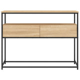 Console Table Sonoma Oak 100x40x75 cm Engineered Wood 834151
