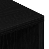 TV Cabinet Black Oak 120x34x37 cm Engineered Wood 862474