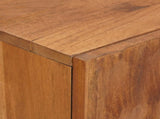 Sideboard Acacia Brown Finish 90 x 33 x 75 cm Solid Mango Wood 4017928