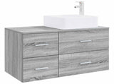 Bathroom Furniture Set 2 pcs Grey Sonoma Engineered Wood 3403981
