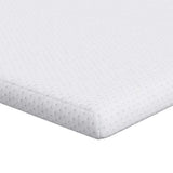 Mattress Topper White 70 x 200 x 6 cm Jaquard Fabric 4106187