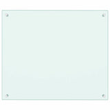 Kitchen Backsplashes 2 pcs White 70x60 cm Tempered Glass 3315785