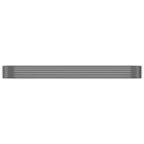 Garden Raised Bed Galvanised Steel 396x100x36 cm Grey 319004