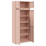Storage Cabinet 2 pcs Pink 90 x 40 x 220 cm Steel Lockable 3438658