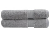 Premium Bath Towels "SOLUND" 2 pcs Grey 100x150 cm 600 gsm 137311